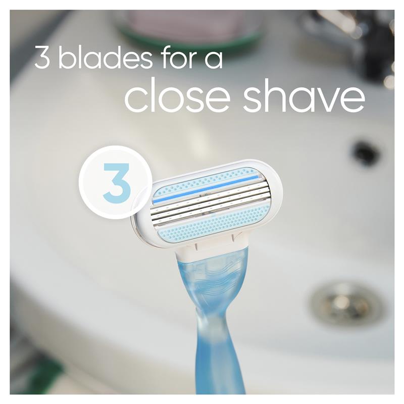 Gillette Venus 3-Blade Smooth Pivoting Razor Refills, 4-Pack