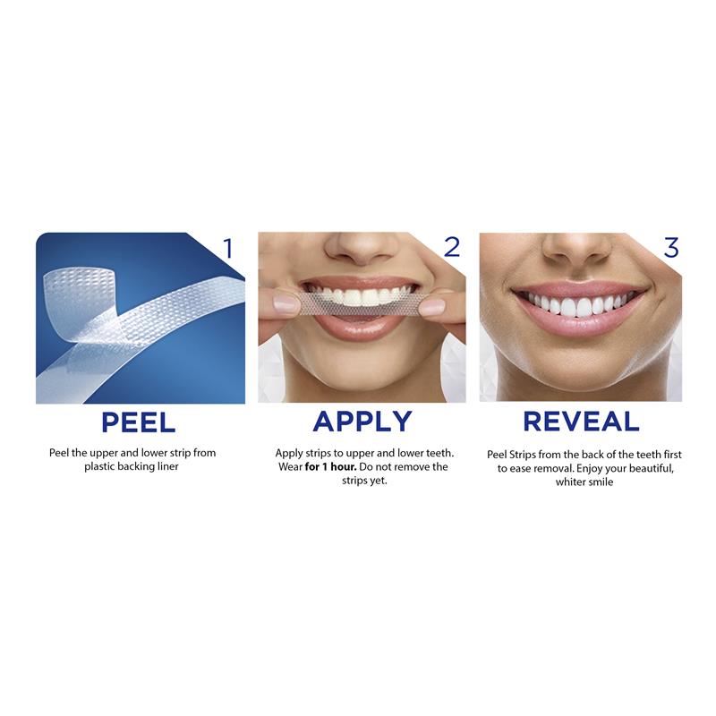 Oral-B 3D White Luxe Advanced Seal 14 Teeth Whitening Treatments - Enamel Safe
