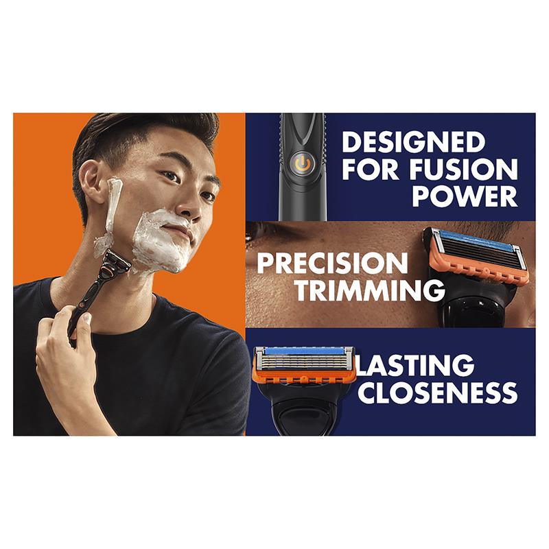 Gillette Fusion5 Power Razor Refills, 10 cartridges –Blades with Precision Trimmer