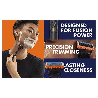 Gillette Fusion5 Power Razor Refills, 10 cartridges –Blades with Precision Trimmer