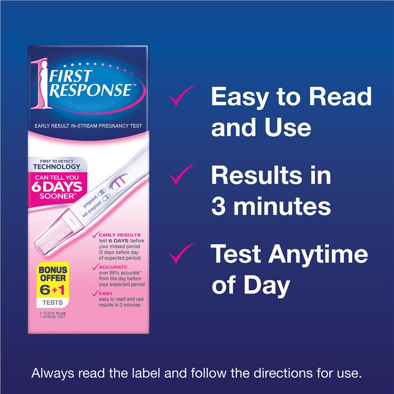 First Response Instream 7 Pregnancy Tests - Early Detection