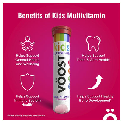 Voost Kids Multivitamin Effervescent Tablets 20 Pack