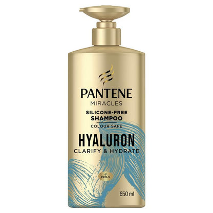 Pantene Miracles Hyaluron Clarify & Hydrate Silicone-Free Shampoo 650ml