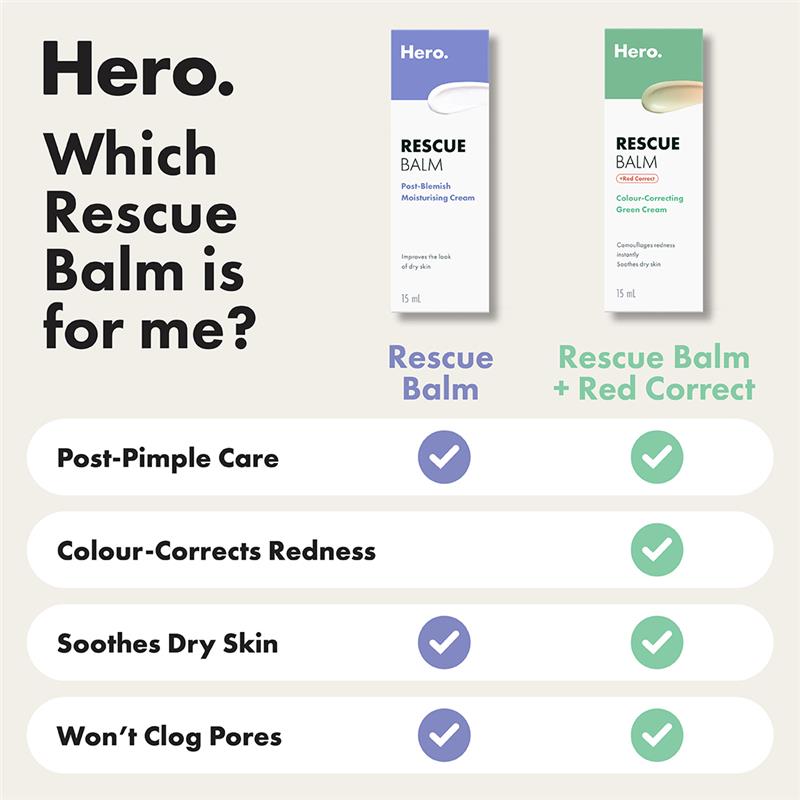 Hero Rescue Balm Post Pimple Moisturising Cream 15ml