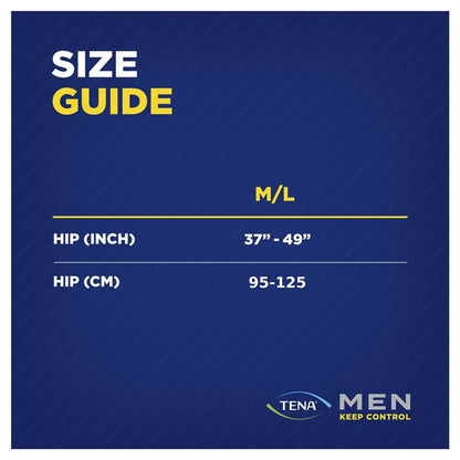 Tena Men Level 4 Incontinence Pants, Medium/Large, 8-Pants