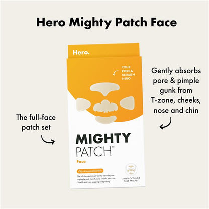 Hero Mighty Patch Face - 5 Pack for Comprehensive Breakout Care