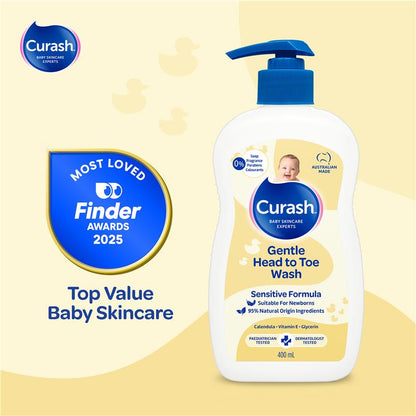Curash Gentle Head To Toe Wash 400ml