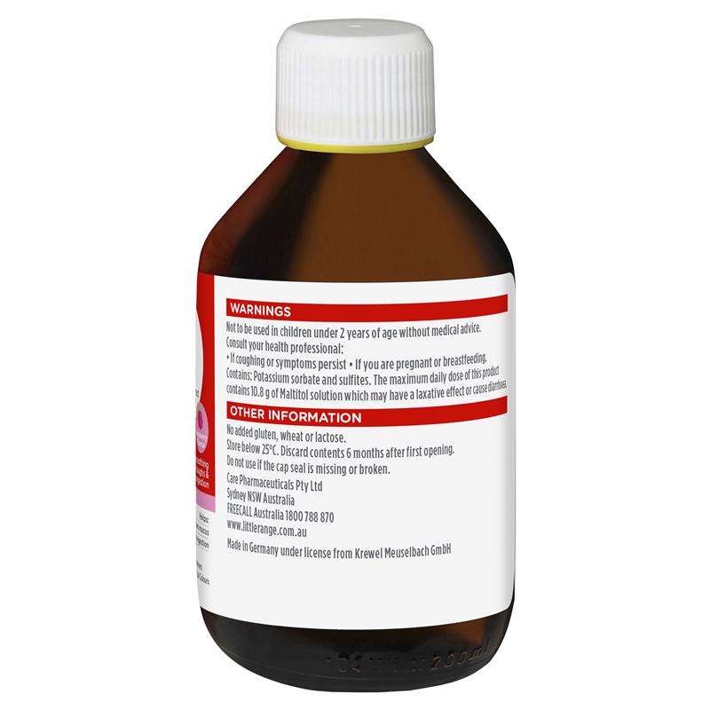 Little Coughs Raspberry - 200ml Soothing Oral Liquid