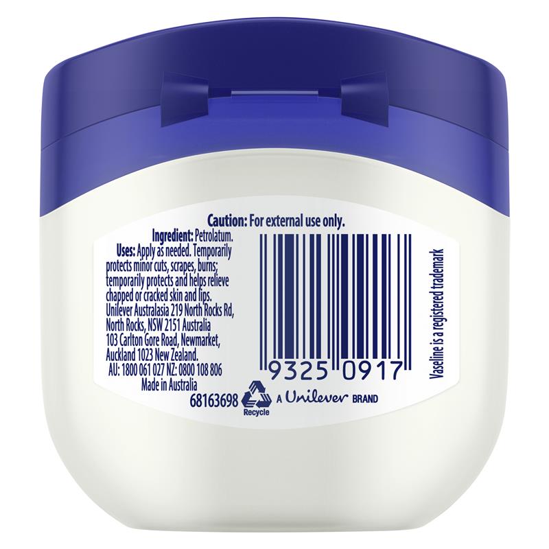 Vaseline Petroleum Jelly - 50g Jar for Skin Protection