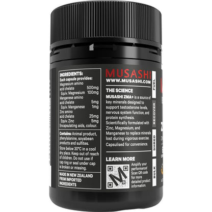 Musashi ZMA+ 60 Capsules