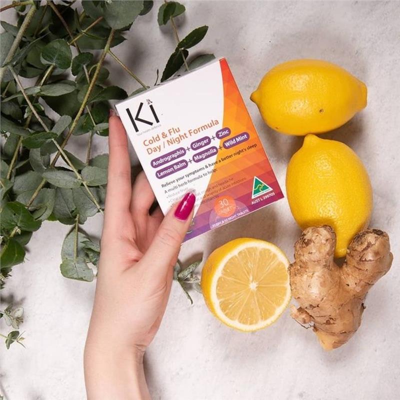 Ki Cold and Flu Day & Night Formula 30 Tablets - Natural Relief for Cold Symptoms