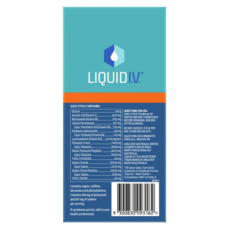 Liquid IV Hydration Tropical Punch - 10 Sachets