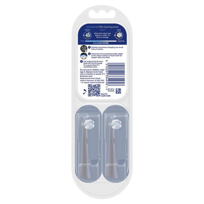 Oral-B iO Advanced Clean Electric Toothbrush Refills - Black 2 Pack