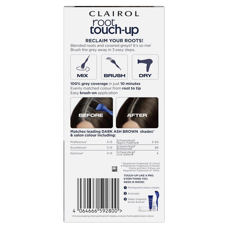 Clairol Root Touch Up Permanent Hair Colour 4A Dark Ash Brown