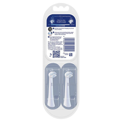 Oral-B iO Advanced Clean Brush Head Refills - White, 4 Pack