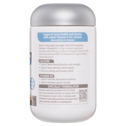 Nature's Way Adult Vita Gummies Sugar Free High Strength Calcium 60 Gummies