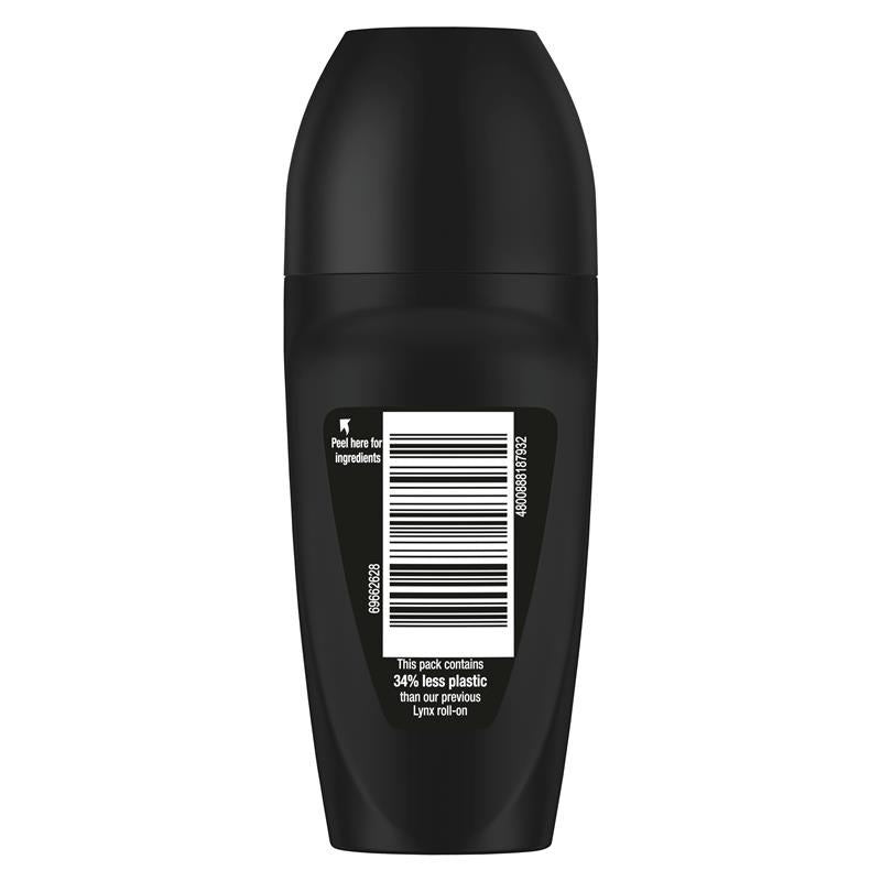 Lynx Men Antiperspirant Roll On Deodorant Black 50ml