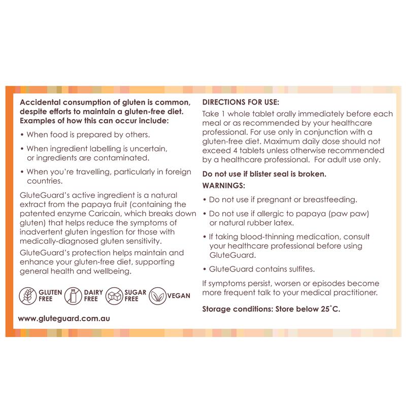 GluteGuard - 10 Tablets for Gluten Sensitivity