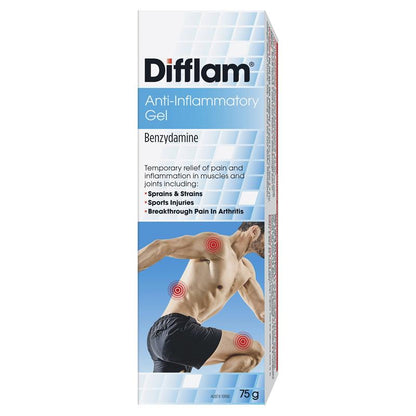 Difflam Anti-Inflammatory Gel 3% - 75g for Pain Relief