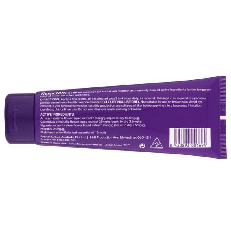 Fisiocrem Solugel 120g - Natural Pain Relief Gel for Muscle Recovery