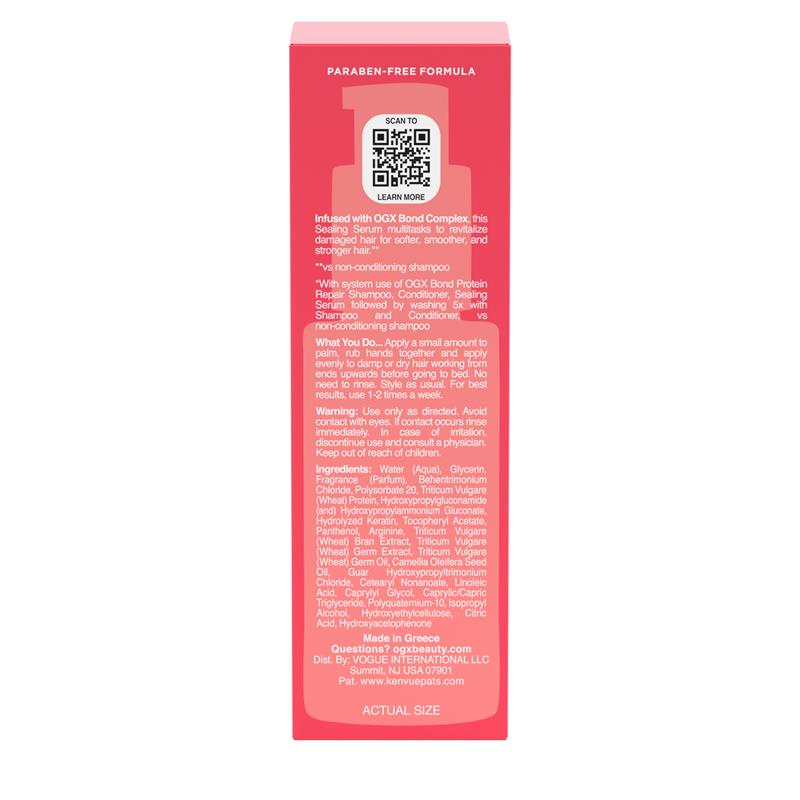 OGX Bond Protein Sealing Serum 50ml - Ultimate Hair Repair