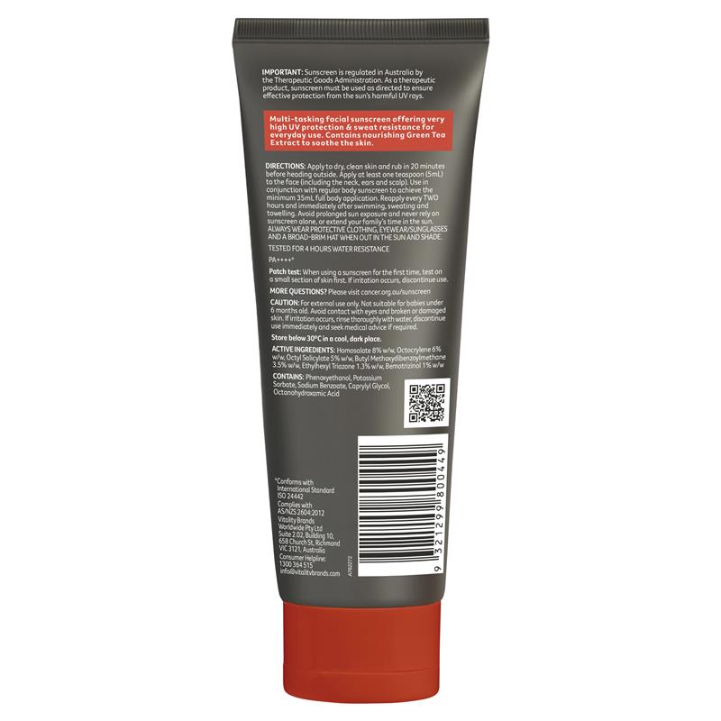 Cancer Council SPF50+ Hydrating Sunscreen For Men 100ml