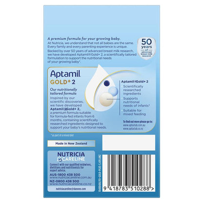 Aptamil Gold+ 2 Baby Follow-On Formula Powder Sachets From 6-12 Months 4 Pack 31.2g