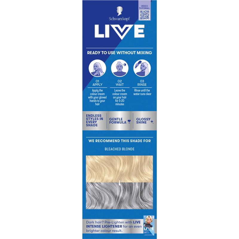Schwarzkopf Live Colour Pastels Cool Grey 75ml