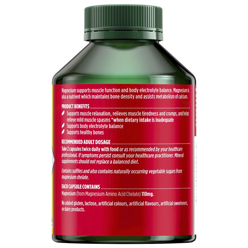 Nature's Own Magnesium Chelate 500Mg 250 Capsules Exclusive Size