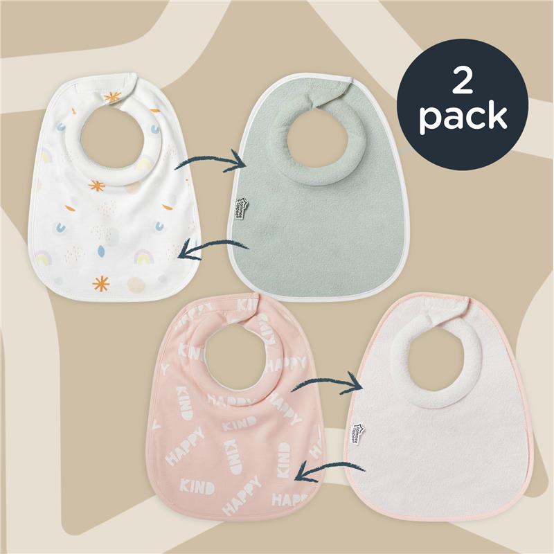 Tommee Tippee Milk Feeding Bib - 2 Pack