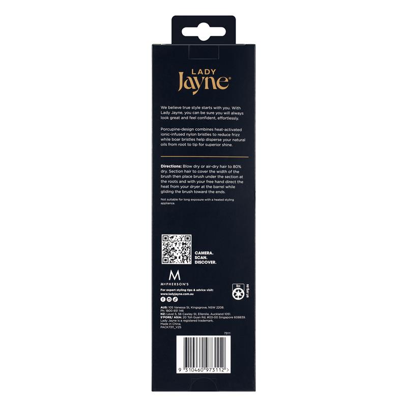 Lady Jayne 7311 Pro Porcupine Radial Brush Large - For Long Hair