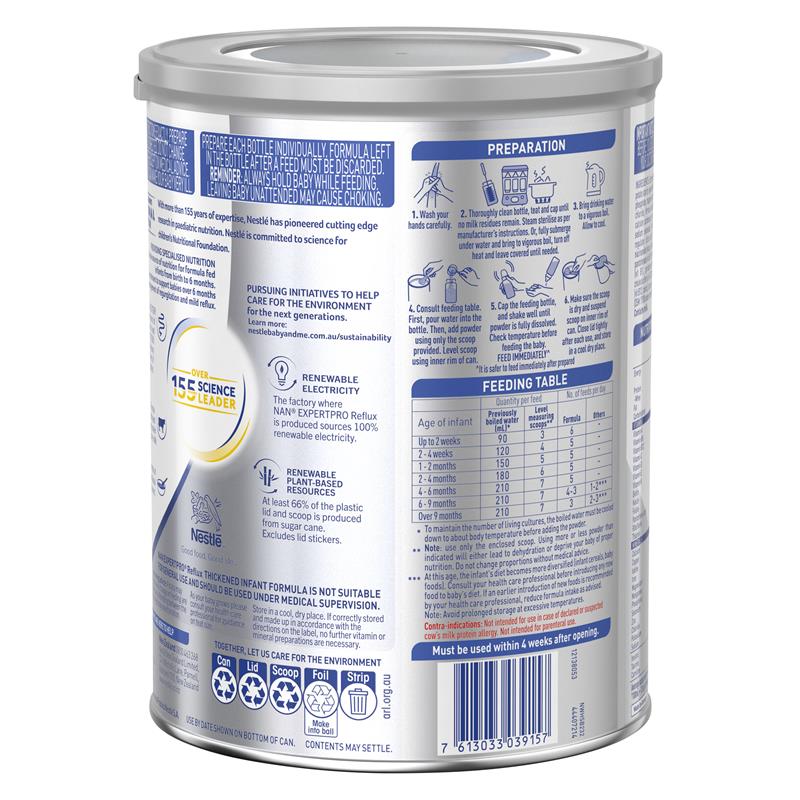 Nestle NAN Reflux Baby Infant Formula for Regurgitation, From Birth to 12 Months ‰ÛÒ 800g