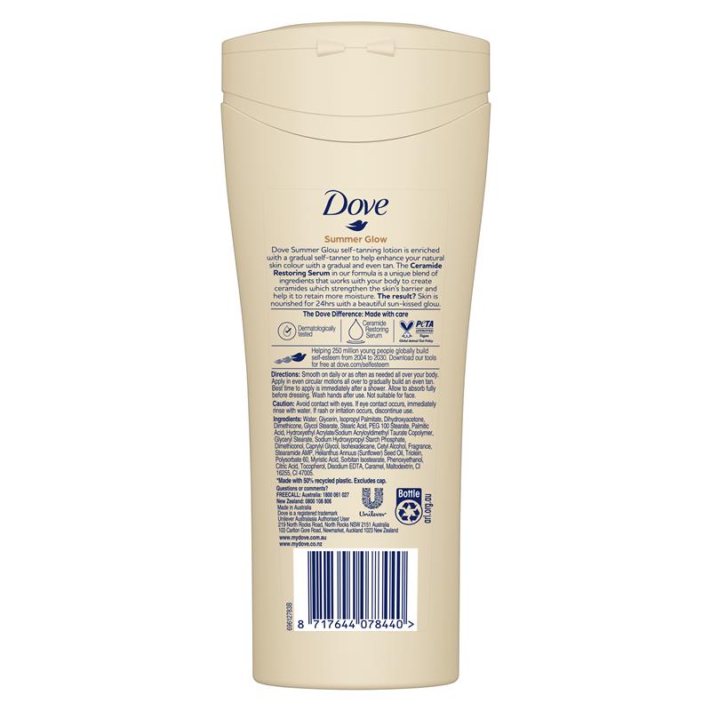 Dove Summer Glow Body Lotion for Fair to Medium Skin - 400ml