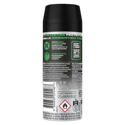 Lynx Africa Men's Antiperspirant Deodorant Aerosol 165ml – 72-Hour Protection