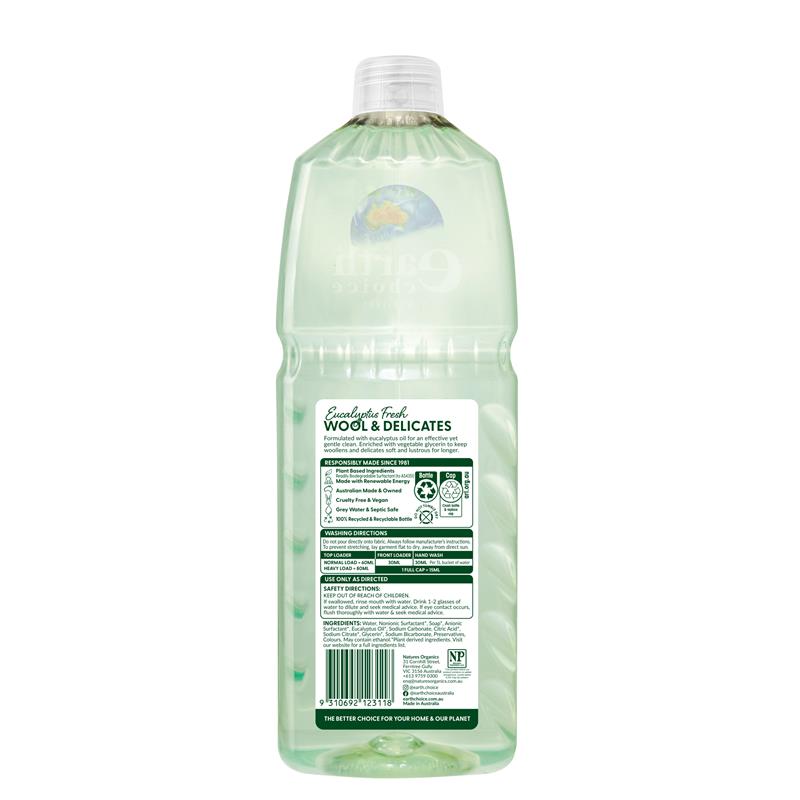 Earth Choice Wool and Delicates 1 Litre - Gentle Plant-Based Care