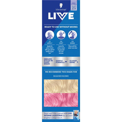 Schwarzkopf Live Colour Pastels Cotton Candy Pink 75ml