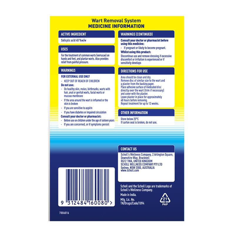 Scholl Wart Removal System - Washproof & Effective Wart Treatment