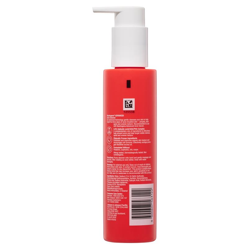 Neutrogena Advanced Acne Cleanser 150ml