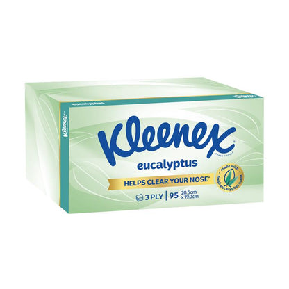 Kleenex Eucalyptus Facial Tissues - 3 Ply, 95 Pack