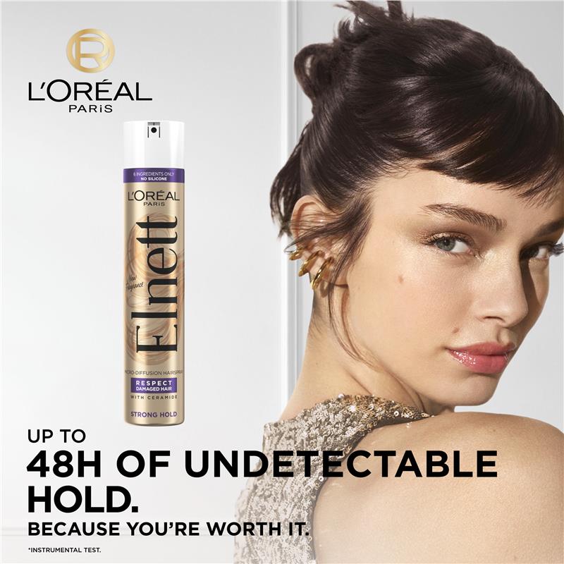 L’Oreal Paris Elnett Damaged Hair Ceremide Hairspray 75ml