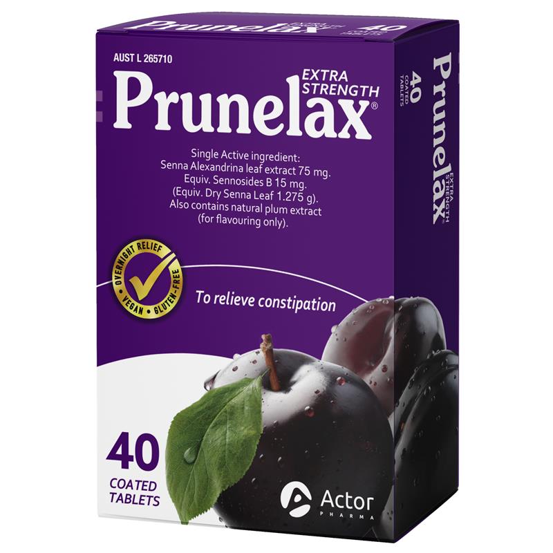 Prunelax Extra Strength Laxative Tablets 40 Count