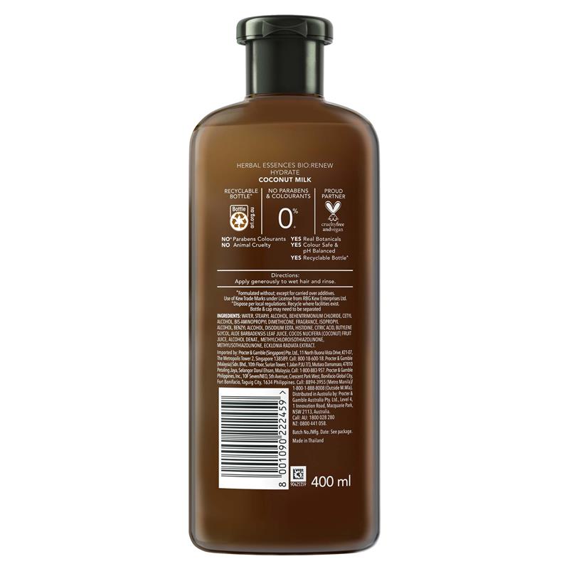 Herbal Essences Bio:Renew Hydrate Coconut Milk Conditioner 400ml