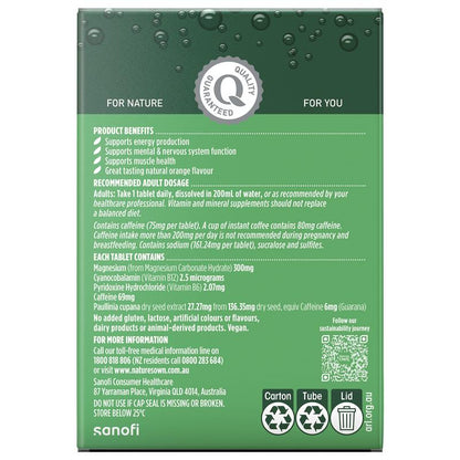 Nature's Own Magnesium + Energy Effervescent 60 Tablets