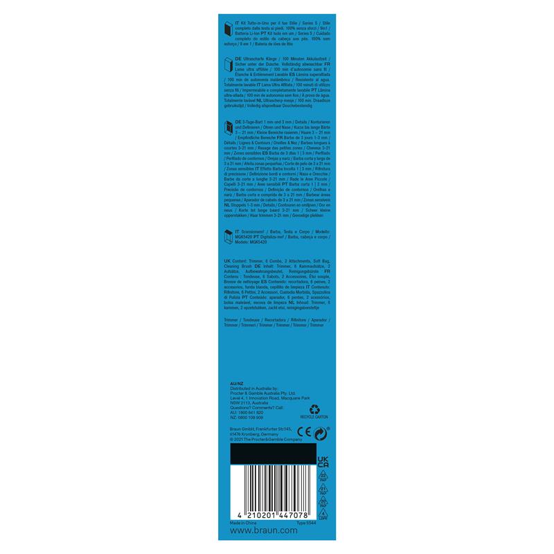 Braun Series 5 MGK5420 All In One Style Kit
