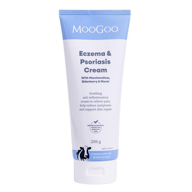 MooGoo Eczema & Psoriasis Cream With Marshmallow & Elderberry 200g