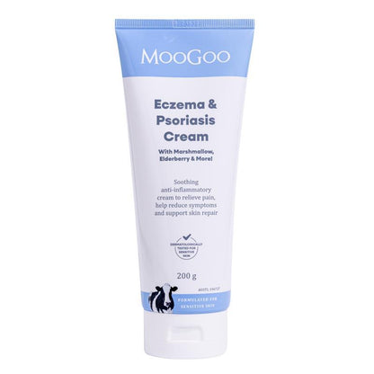 MooGoo Eczema & Psoriasis Cream With Marshmallow & Elderberry 200g