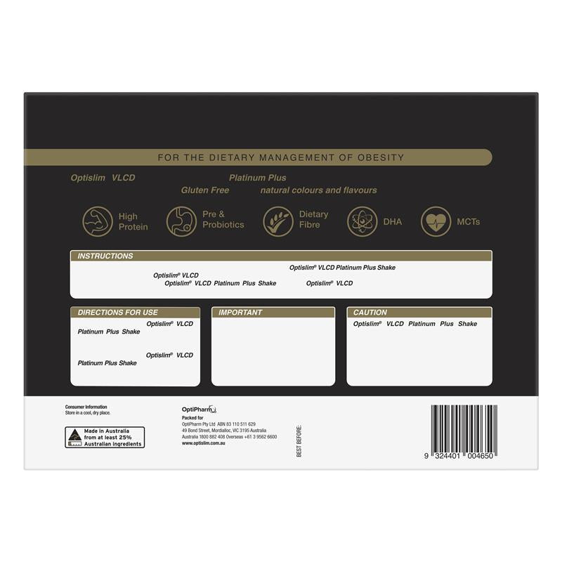 Optislim VLCD Platinum PLUS Vanilla - 18x53g