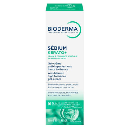 Bioderma Sebium Kerato Nonirritating Acne Cream Moisturiser suitable For Acne Prone Skin 30ml