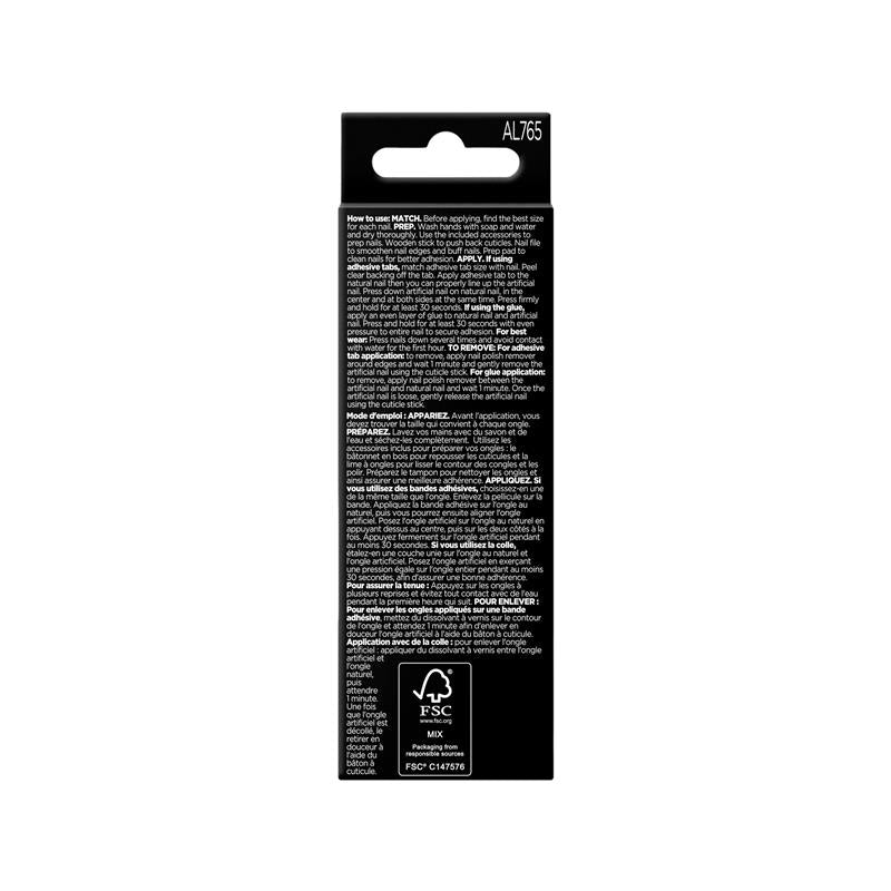 Sally Hansen Salon Effects Perfect Manicure 24 Press On Nails Expertly Villainous Limited Edition