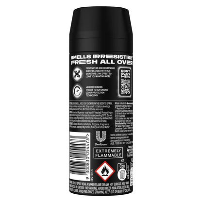 LYNX Black Deodorant 165ml – 48H Protection Frozen Pear & Sandalwood